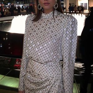 RONNY KOBO polka dot dress